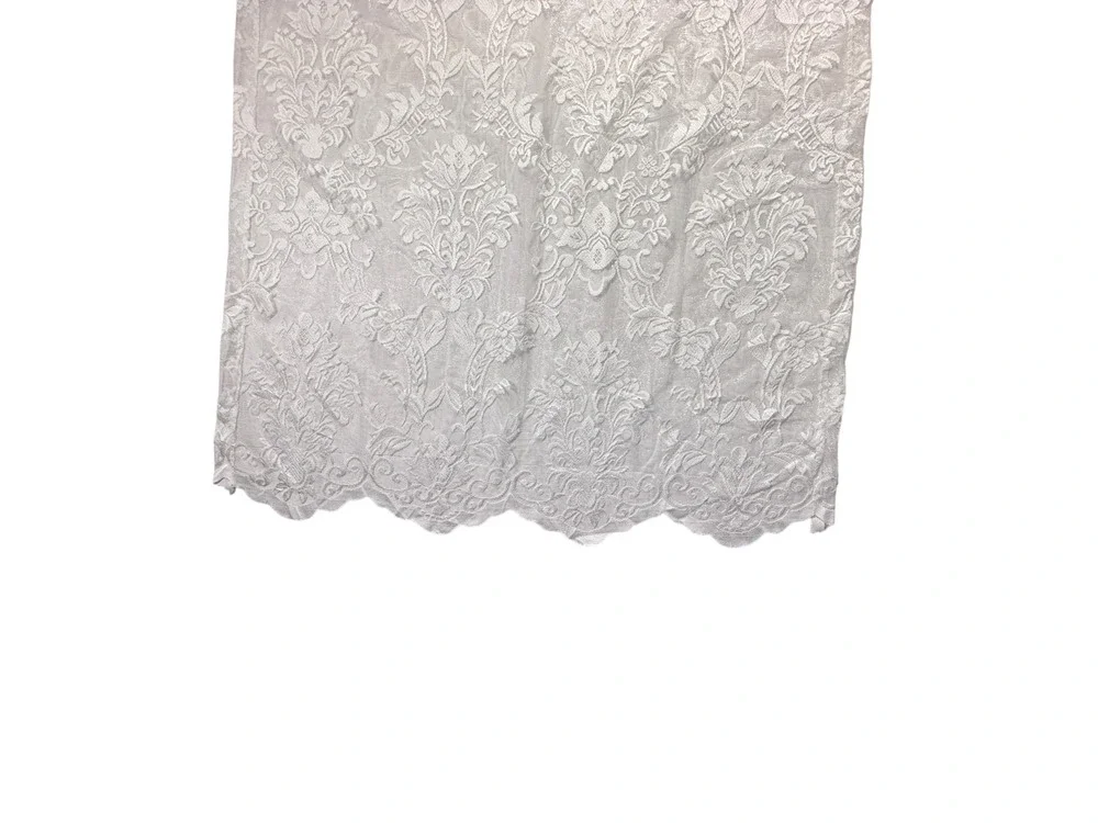 Large Vintage Lot Sheer Lace Valances Short Curtains White 12 Panels Scalloped